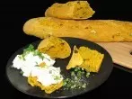 Kürbisbaguette mit Kürbiskernen