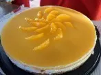 Orangentorte mit Spekulatiusboden