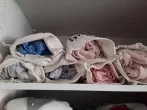 Spannbettlaken gerollt aufbewahren