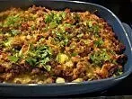 Kartoffel-Karotten-Gratin mit Hack