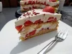 Erdbeertorte mit Frischkäse