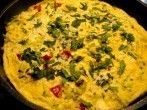 Gem&uuml;se-Omelett mit Zucchini und Paprika