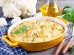 Blumenkohl-Auflauf mit Champignons