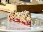 Crunchy <strong>Streuselkuchen</strong> - nur 3 Zutaten & Obst