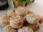 Dinkel-Bananen-Haferflockenbrötchen