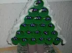 Weihnachtsdeko: Schellenbaum aus WC-Rollen
