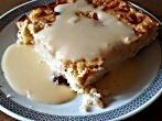 Hirseauflauf mit &Auml;pfeln und Vanillesauce