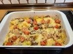 Resteessen: Bratwurst-<strong>Gratin</strong>