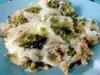 Brokkoli-Auflauf vegetarisch mit Auberginen und Birnen - ohne Sahne