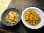 Kartoffelsterz mit Sauerkraut und Speck