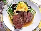 Kohlrabi-Gratin mit Rinderfilet