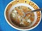 Hafer-<strong>Kraftsuppe</strong> mit Karotten und Ei