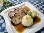 Böhmischer Braten in Schwarzbiersoße