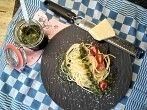 <strong>Spaghetti</strong> al bronzo mit B&auml;rlauchpesto