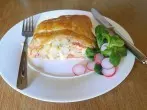 Spargel im Blätterteig