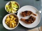 H&auml;hnchenschenkel mit Nacho-Marinade