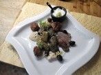 Gef&uuml;llte Weinbl&auml;tter mit Hackfleisch und Risotto (Dolmadakia)