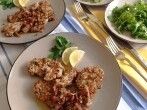 <strong>Putenschnitzel</strong> mit Walnusskruste