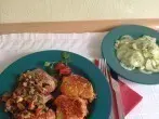 Schweinefilet mit Pfifferlingen und Kartoffelplätzchen