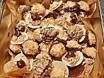 Alle Jahre wieder - Kokosmakronen mit und ohne Schokoglasur