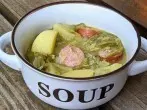 Bohneneintopf mit Kartoffeln & Mettwurst