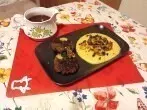 Kartoffel-Sellerie-Püree mit Hackfleischbällchen