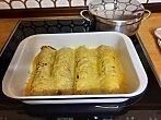 Gr&uuml;ner Spargel im Schlafrock
