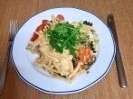 Makkaroni-Gratin mit buntem Gem&uuml;se