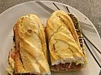 Mediterranes Baguette-Sandwich