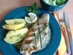 Zanderfilet mit Kartoffeln und <strong>Kr&auml;uterso&szlig;e</strong>