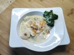 <strong>Spargel</strong>-Gem&uuml;se-Suppe mit Teigtaschen