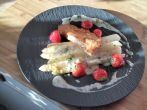 Schnitzel mit wei&szlig;em Spargel
