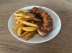 <strong>Currywurst</strong> aus der Hei&szlig;luftfritteuse