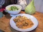 Gulasch aus Rinderbeinscheibe