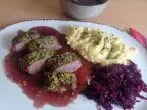 Lammrücken mit Pistazienkruste