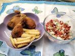 Backhendl auf Wiener Art mit Salat