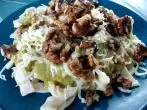 Bandnudeln mit Pesto und Walnüssen