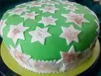 Weihnachtstorte mit Fondant