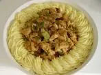 Ragout vom Riesenbovist im Kartoffelrand