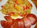 Sahnige Bratkartoffeln mit Jägerschnitzel ohne Panade