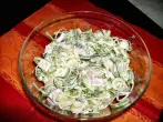 Lauch-Salat mit Schinken