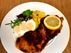 Schweineschnitzel ohne Mehl paniert