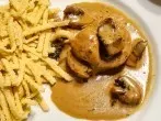 Hähnchenbrust in leckerer Pilzsoße