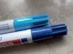 Eddingflecken mit Babyfeuchttüchern abwischen