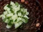 Frischer Gurkensalat