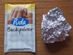 Alufolie und Backpulver = strahlende Herdplatten