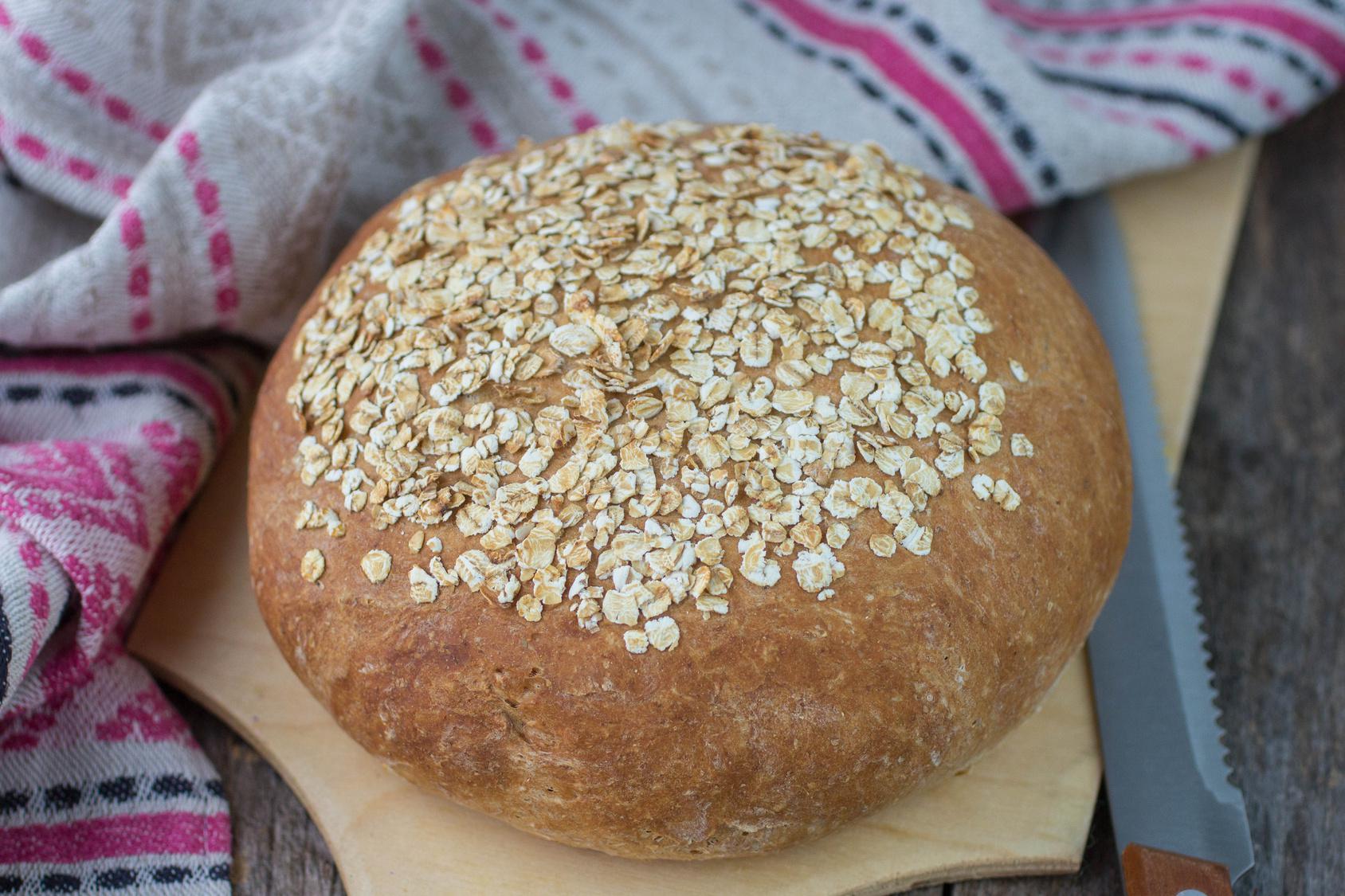 Rezept: Haferflocken-Quark-Brot - wenn Weizen ein Tabu ist