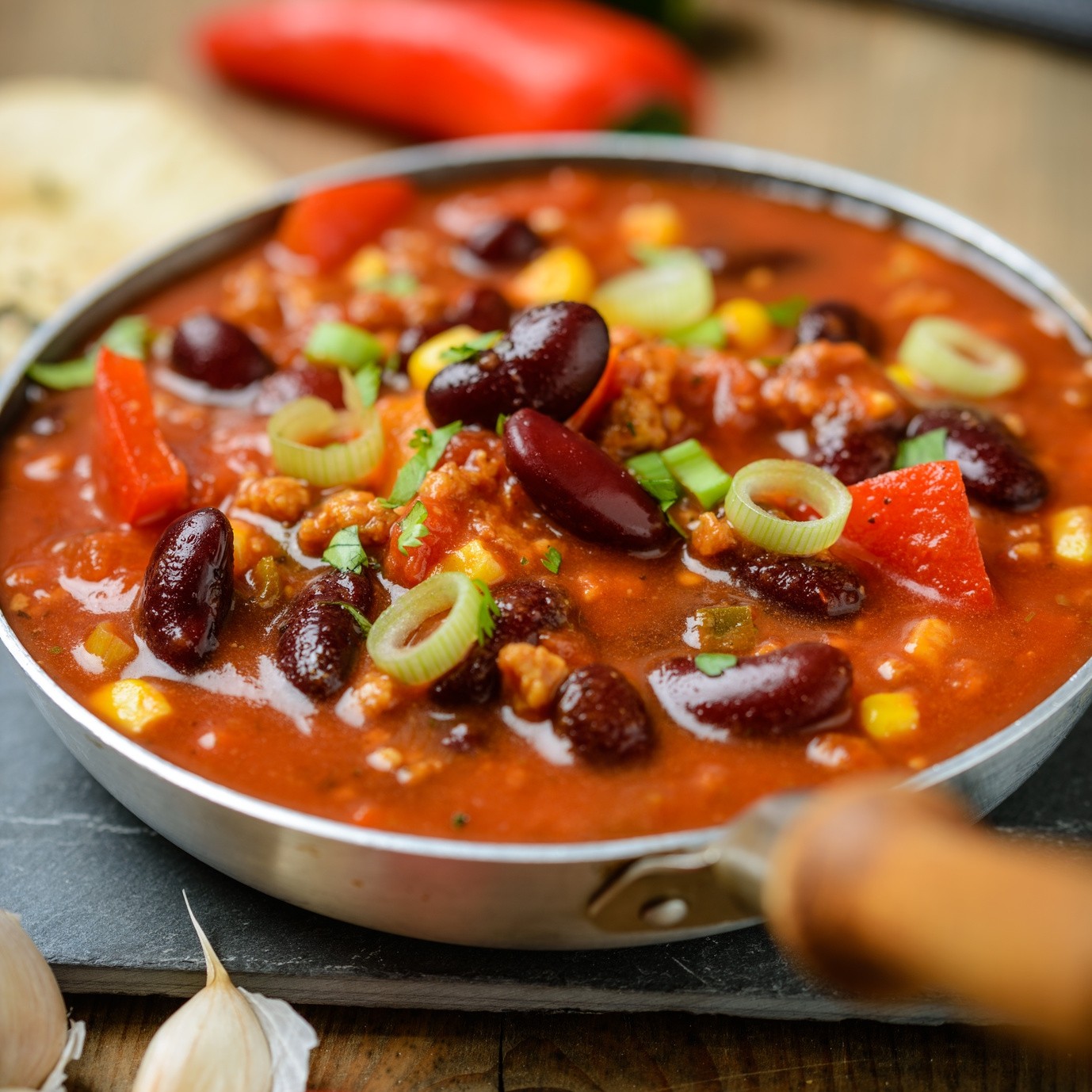 Rezept: Chili sin carne - veganes schnelles und einfaches Chili
