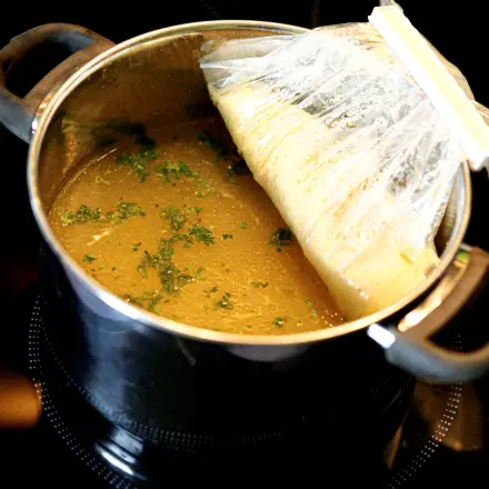 Eierstich mit Kochbeuteln