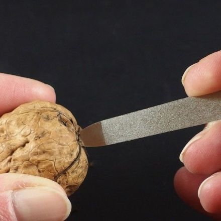 Walnüsse knacken - kinderleicht mit einer Nagelfeile